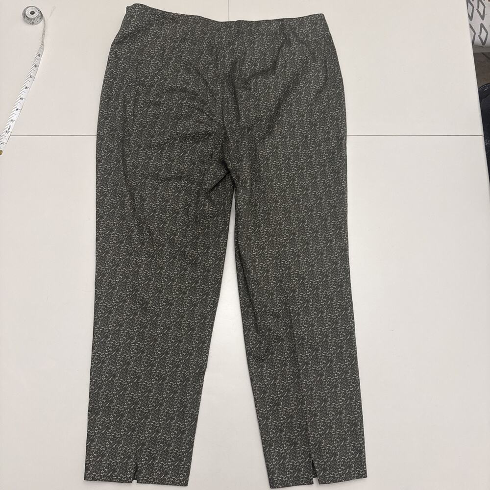 PIAZZA SEMPIONE Audrey Cropped Pants Multi Color Brown Wool Blend IT 48 US 12